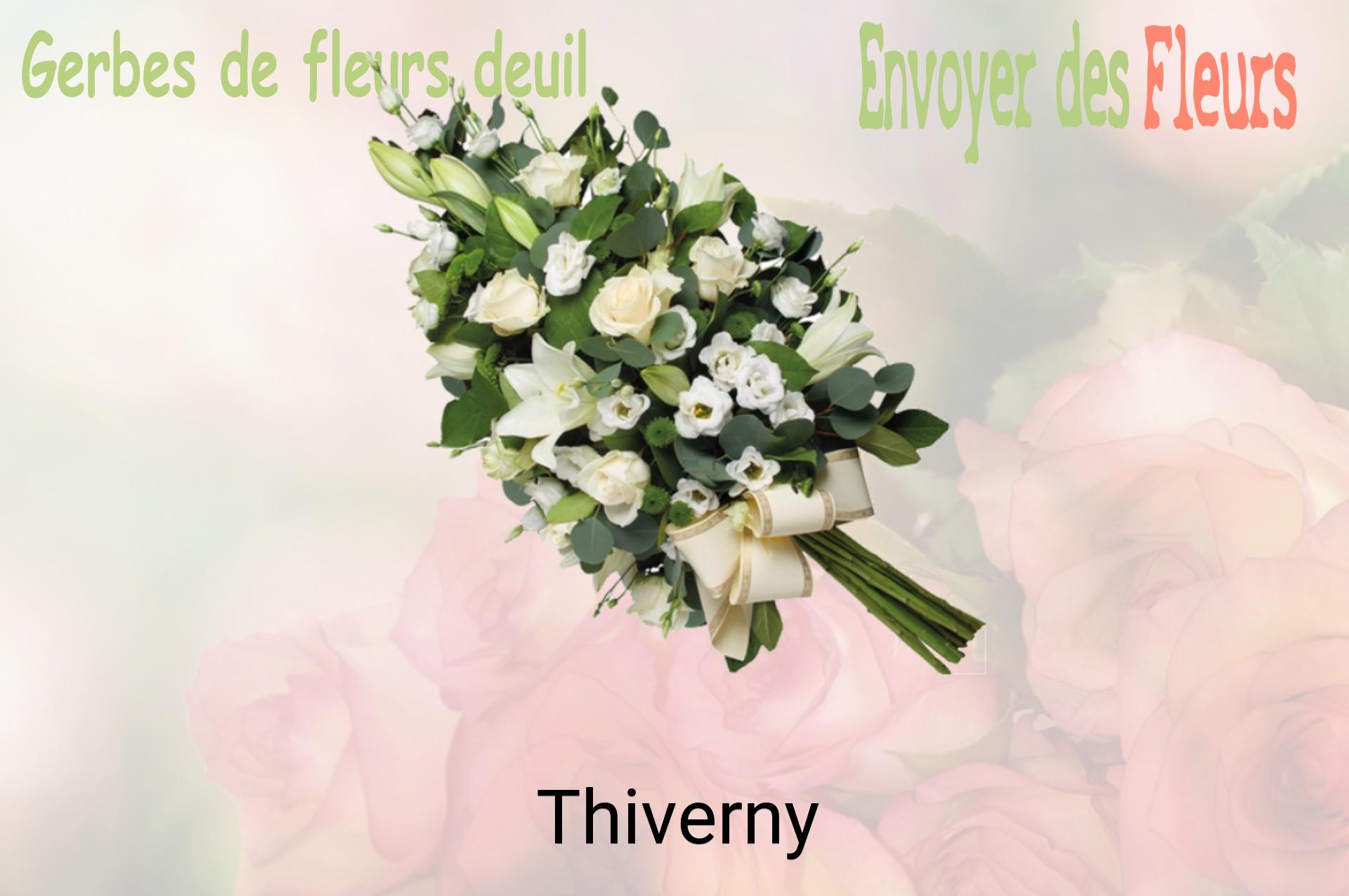 Gerbe de fleurs de deuil livrée à Thiverny